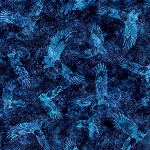 Stars Stripes and Steel 31699 N American Eagle Tonal Navy Quilting Treasures